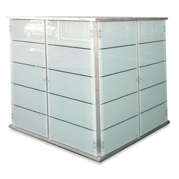 Glass garden cabinet