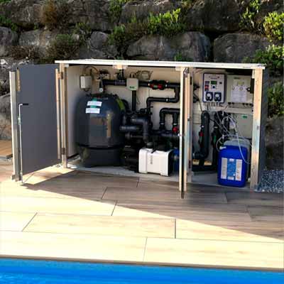 Der Technik-Box für Pool- und Schwimbadtechnik