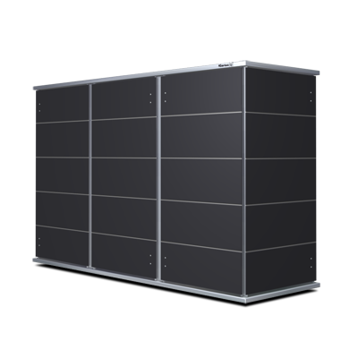 Terrace cabinet in anthracite very modern